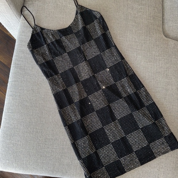 Alice and Olivia sparkly check dress - Picture 2 of 4